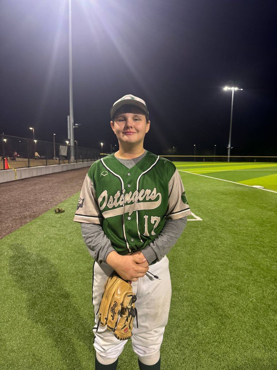 #17 Evrett Edwards LHP
Ostingers Baseball 13U
<a href="/OstingerAcademy/">Ostingers Baseball</a>

Went 2-3 with 2 RBI’s and pitched 1.2 innings with 2SO. 

@prospectwire
#PWPoG
#PWBaseball❄️⚾️