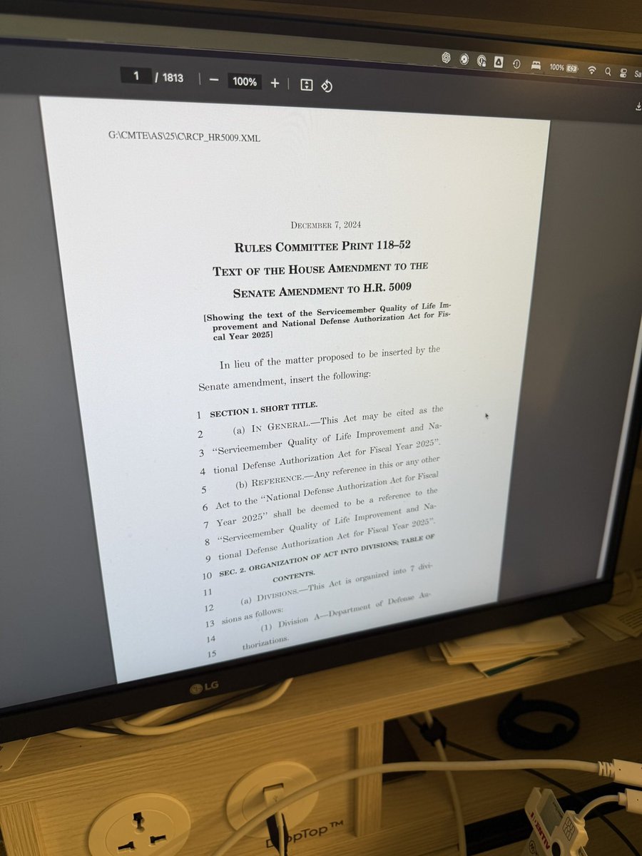 Are you in defense tech if you didn’t spend your Saturday night reading the latest draft the of the NDAA?