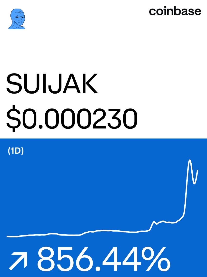 Scbeachbum5's tweet photo. Suijak on @Coinbase: https://t.co/IGXEVvnIYd https://t.co/OTByYFhEyJ