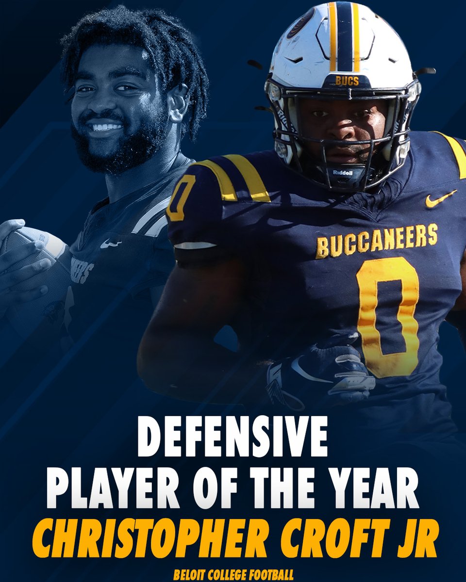 Our 2024 Defensive Player of the Year, Christopher Croft Jr! #GoBucsWIN