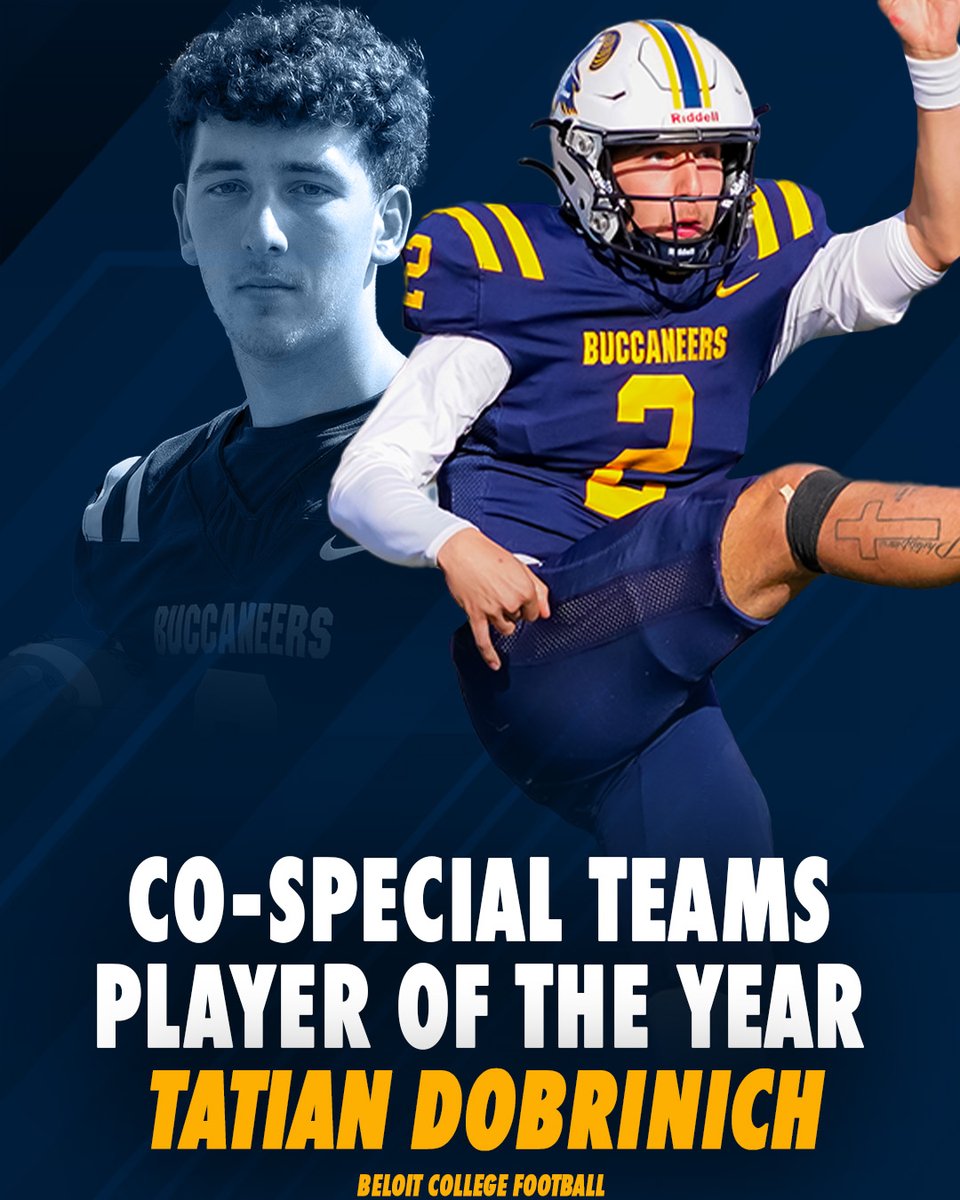 Our 2024 Co-Special Teams Player of the Year, Tatian Dobrinich! #GoBucsWIN