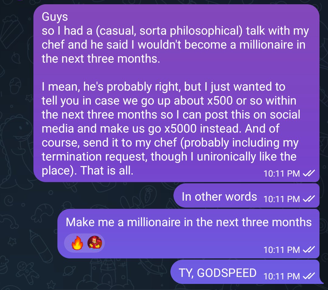 ChilizInuPR's tweet photo. Just saying.
TY, GODSPEED. 🚀

#cryptocurrency #CHZINU #CHZ #Bitcoin https://t.co/3ei8gfP5Mx