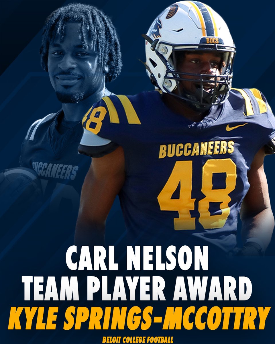 Our 2024 Carl Nelson "Team Player" Award goes to Kyle Springs-McCottry! #GoBucsWIN