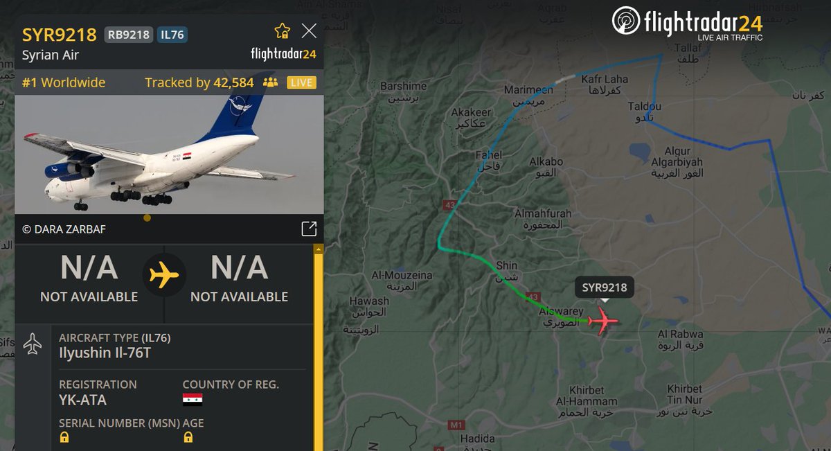 TrueSlazac's tweet photo. Over 40k people are watching Assad's airplane live https://t.co/mWexnsh0Fh