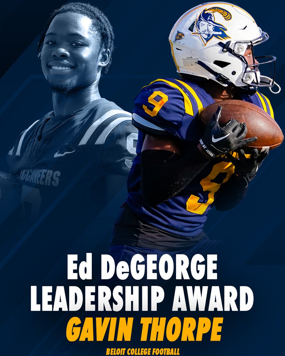 Our 2024 Ed DeGeorge "Leadership" Award goes to Gavin Thorpe! #GoBucsWIN