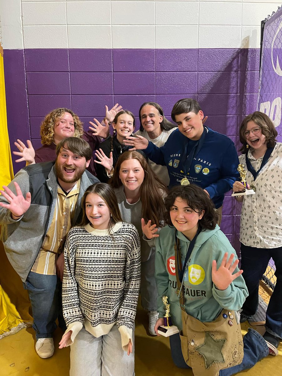 BartonAcademy's tweet photo. STATE Trumbauer results are in, and our freshmen #BartonExplorers received SUPERIOR ratings against high school competition! 

A special congrats to Frankie &amp; Claire who earned 2nd in Reader’s Theatre! 🎭 

Thank you to the Sunny Side Theater crew for supporting our students! https://t.co/wCqUsvC1CL