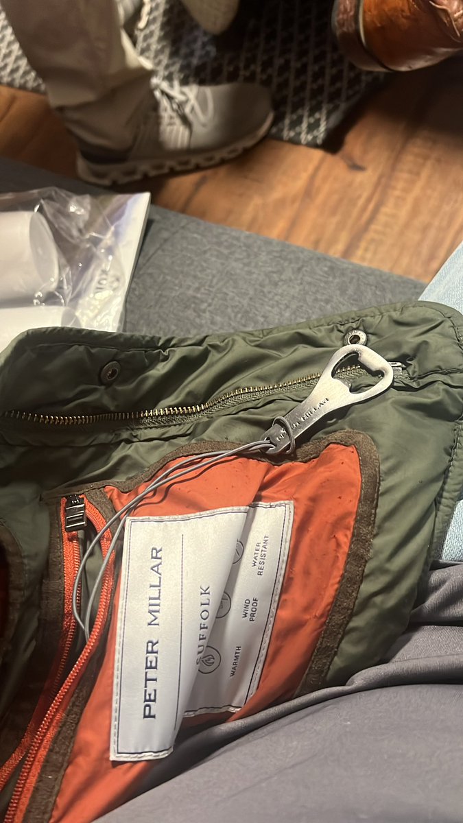 JohnHancock4269's tweet photo. You know what’s better then having a Millar jacket? Having a Millar jacket with a fucking bottle opener. The huzz gonna love this. https://t.co/3WpVk8I9y7