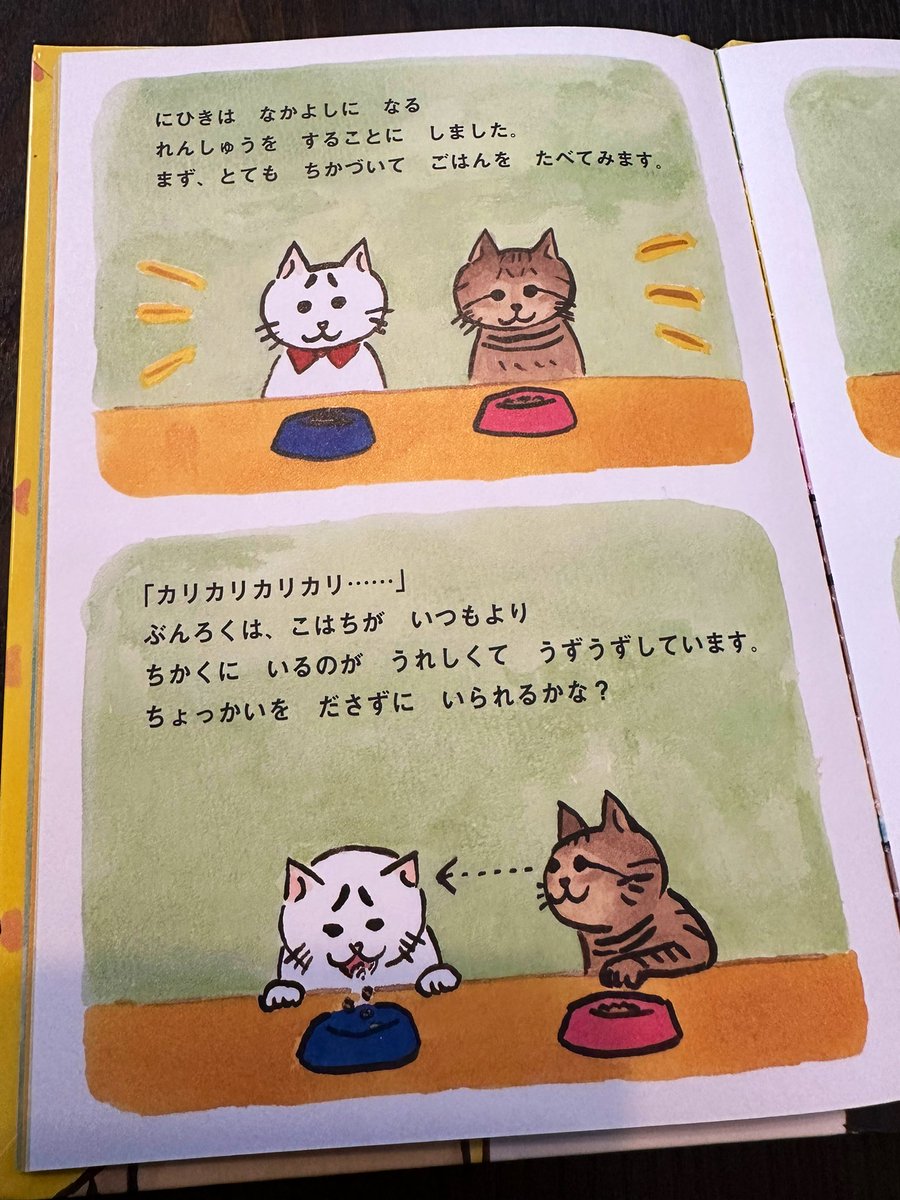おじさんとわかものが仲良しになる練習を頑張る絵本…
とてもかわいくてうずうず興奮しました🍔🍟
猫ちゃん好きの方にももちろんオススメ🐈💞 