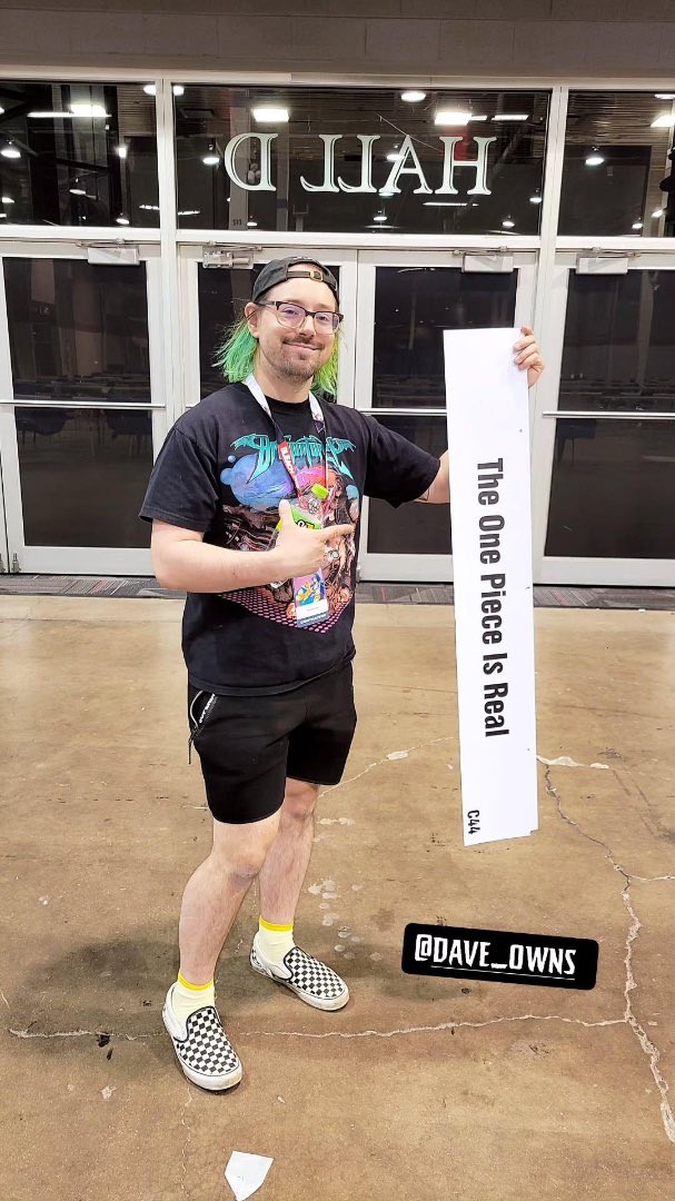 psychicdrive's tweet image. Unknowingly brought this ‘one piece’ of paper on a journey~ It has been with our Taiko no Tatsujin since we found it on the floor during loadout of ACEN 2023 - today we met Whitebeard’s voice actor @RBruceElliott1 at Anime Frontier… amazing to hear him deliver that line live!!