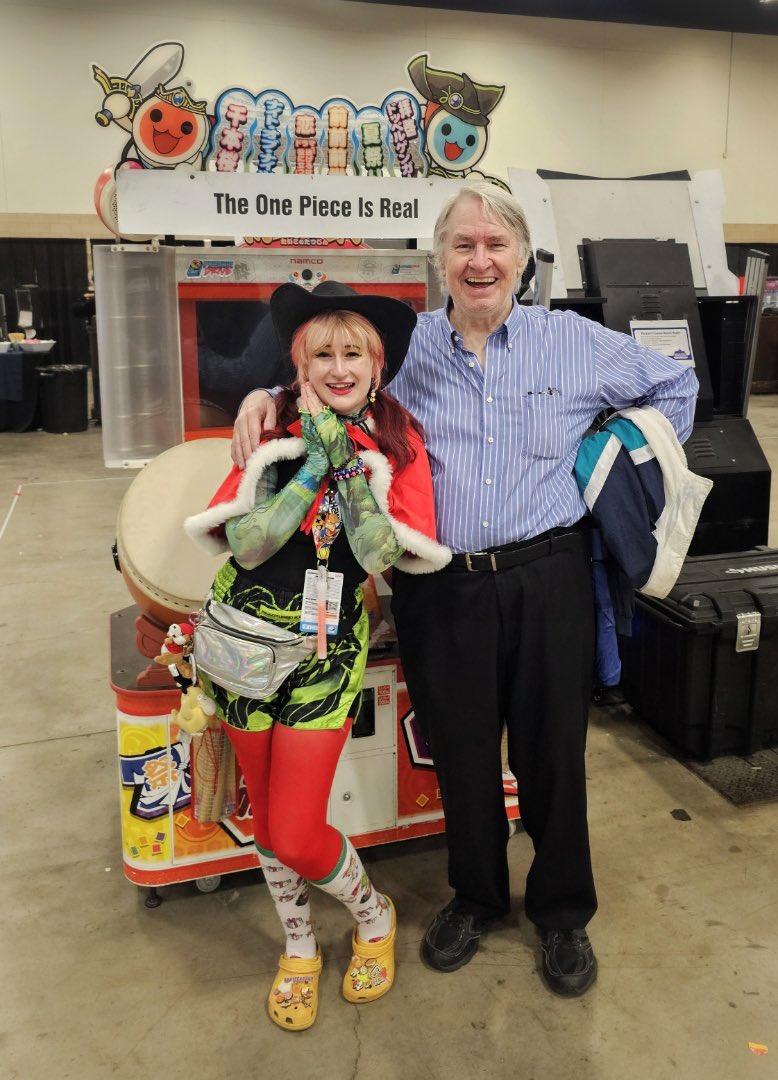 psychicdrive's tweet image. Unknowingly brought this ‘one piece’ of paper on a journey~ It has been with our Taiko no Tatsujin since we found it on the floor during loadout of ACEN 2023 - today we met Whitebeard’s voice actor @RBruceElliott1 at Anime Frontier… amazing to hear him deliver that line live!!