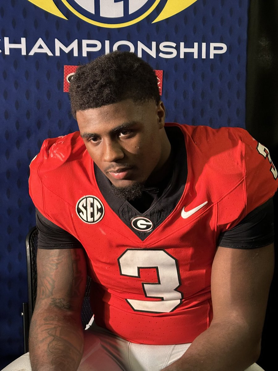 geosomerville's tweet photo. #GeorgiaFB Postgame presser: Trevor Etienne, CJ Allen, Dan Jackson, Jalon Walker
#SECChamps #GoDawgs @TheTouchdownNFL https://t.co/5yXrzKEI15