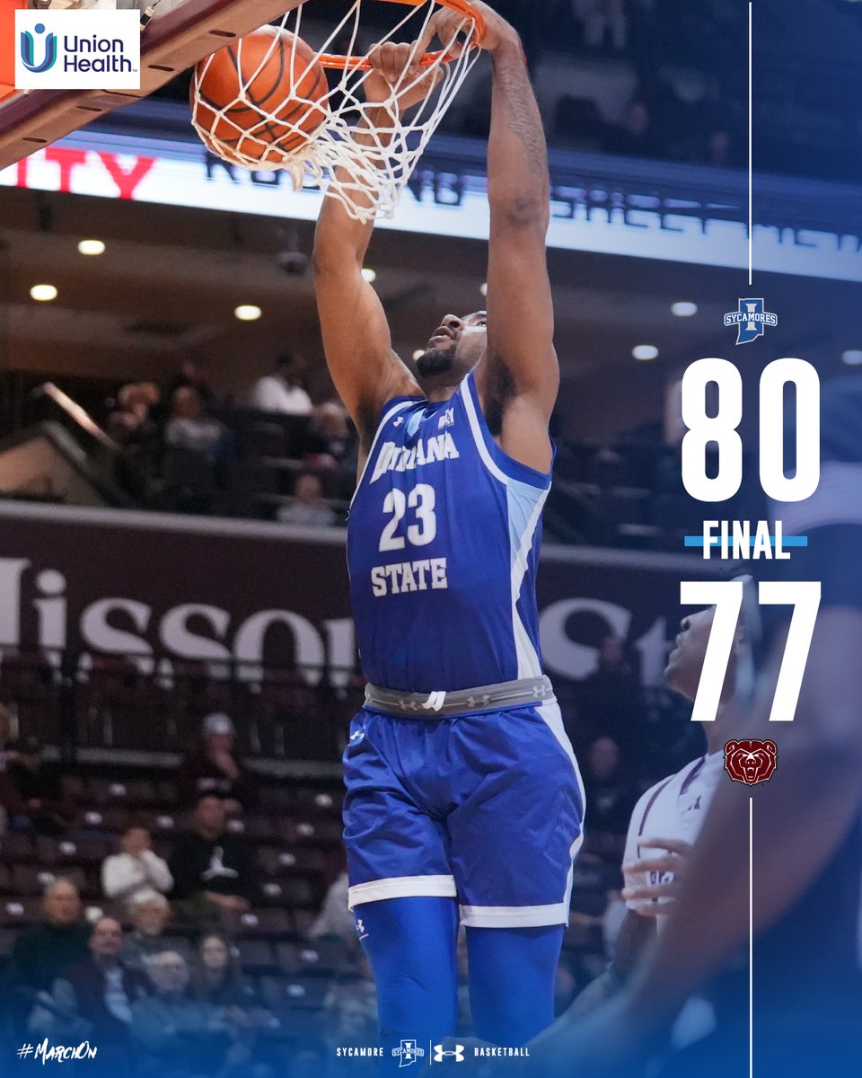 Indiana State Basketball (@indstbasketball) on Twitter photo Starting #ValleyHoops play with the W
20-point game from <a href="/DaughtryJaden/">Jaden Daughtry</a> including a pair of key dunks highlights the Sycamores to the road win at Missouri State
#MarchOn Starting #ValleyHoops play with the W
20-point game from <a href="/DaughtryJaden/">Jaden Daughtry</a> including a pair of key dunks highlights the Sycamores to the road win at Missouri State
#MarchOn