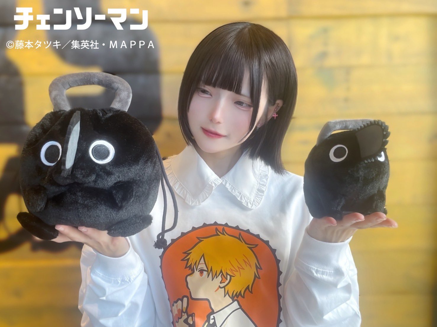 チェンソーマン レゼ編 ブラックポチタ ぬいぐるみ 中サイズ チェンソーマン ブラックポチタ ぬいぐるみ Mサイズ 中サイズ