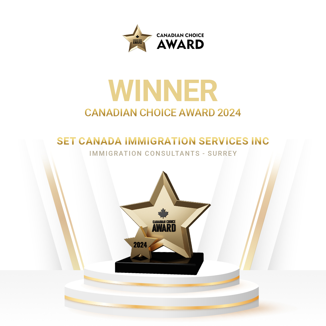 setcanada's tweet photo. 🎉 Thank you for the @CanadianCAward  2024! 🎉

This milestone reflects the trust of our incredible clients, the hard work of our team, and the love of our friends &amp; family. ❤️

Thank you for standing by us &amp; fueling our passion to help others achieve their #Canadiandreams! 🇨🇦✨ https://t.co/lEIujQrOl2