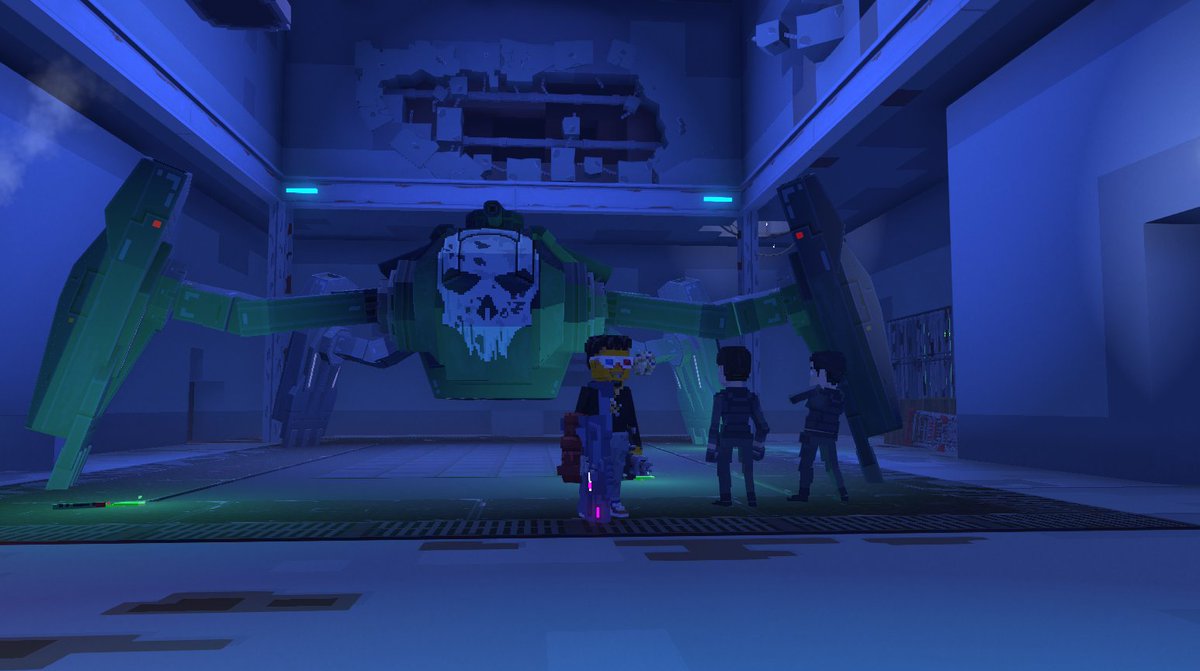 Dodging Flying Drones in Terminator 2042 in <a href="/TheSandboxGame/">The Sandbox</a>. The future is now, and it's intense! 🤖🚁 <a href="/skydance/">Skydance</a> register-landings.sandbox.game/alphaseason4-s… #TheSandbox #AlphaSeason4 #AS4SocialChallenge