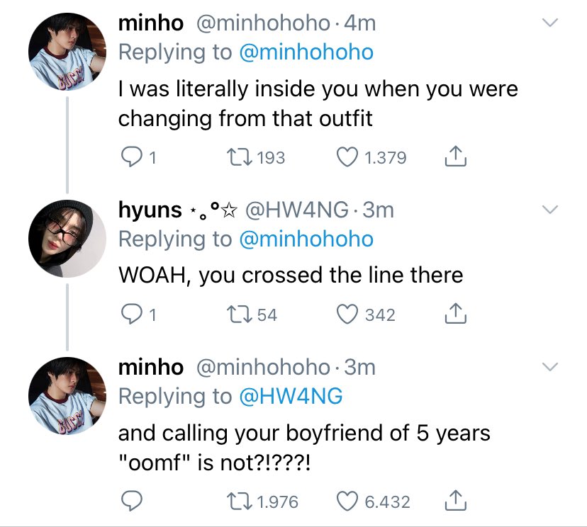 lovelazed's tweet photo. oomf,
a hyunho one tweet au
—
written in english https://t.co/Ry9fZNTvVt