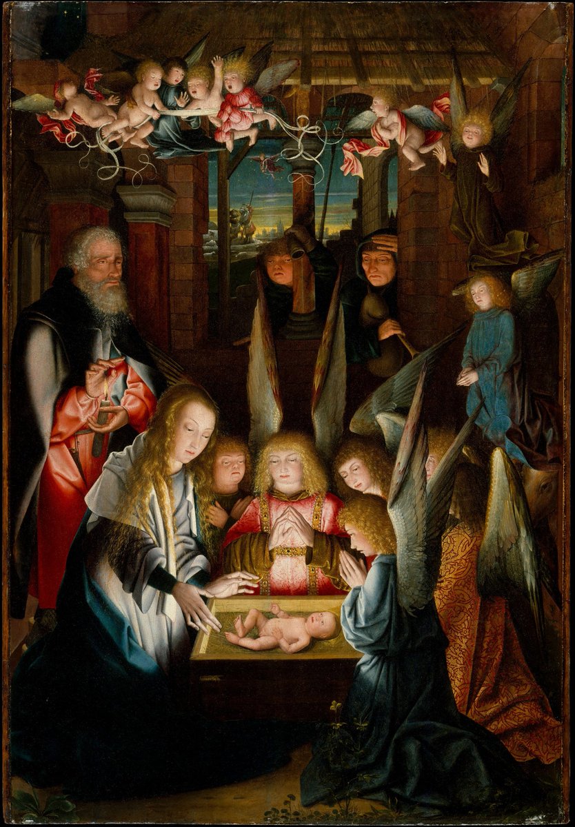 UnctionFunction's tweet photo. @HSRdirector This nativity painting has always captured my attention ever since a friend mentioned it in a research talk on Down syndrome. https://t.co/Kdxsm5sCRS