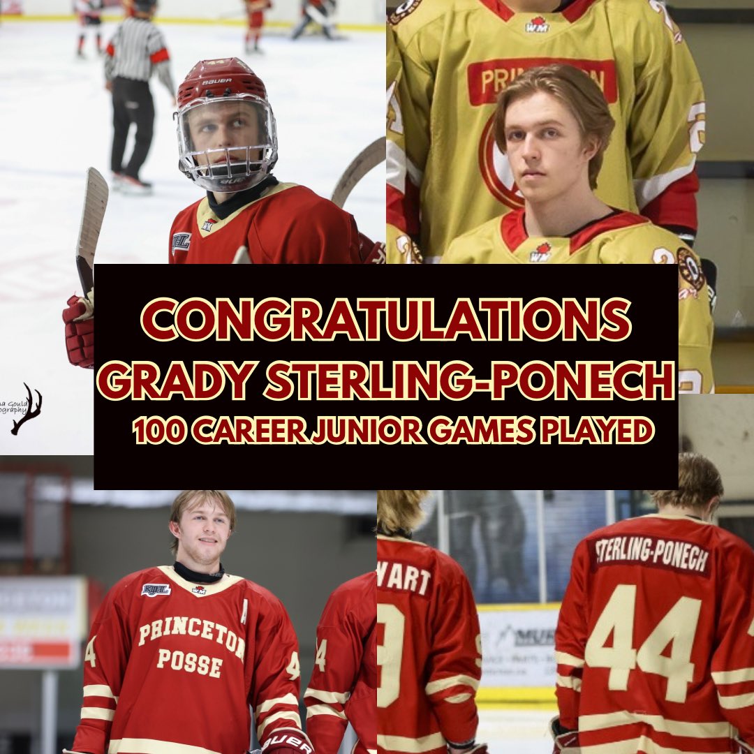KIJHLPosse's tweet photo. Now that the puck has dropped in Nelson, we would like to congratulate #44 Grady Sterling-Ponech on playing in his 100th Career Junior Hockey Game!!

Congrats, Grady!! https://t.co/2G8mQcl1Kl