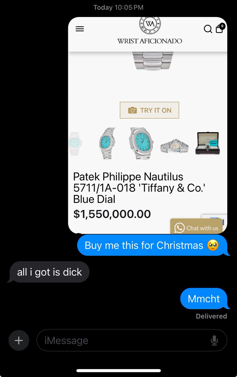 All I did was ask for a small gift…