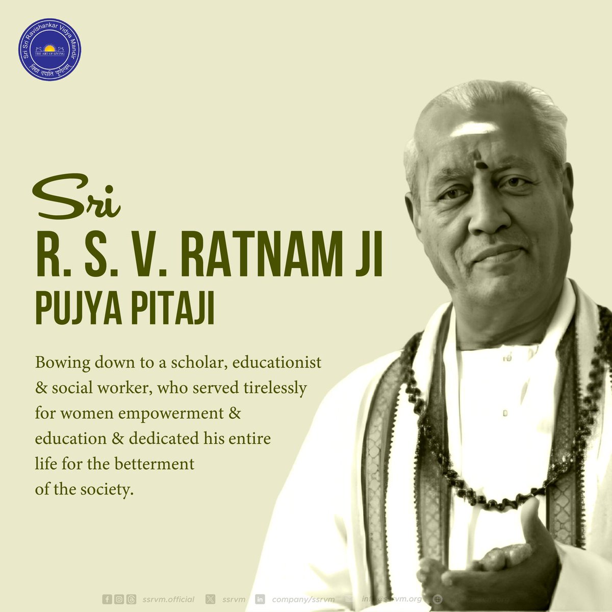 Sri Sri Educational Institutions (SSRVM) tweet media