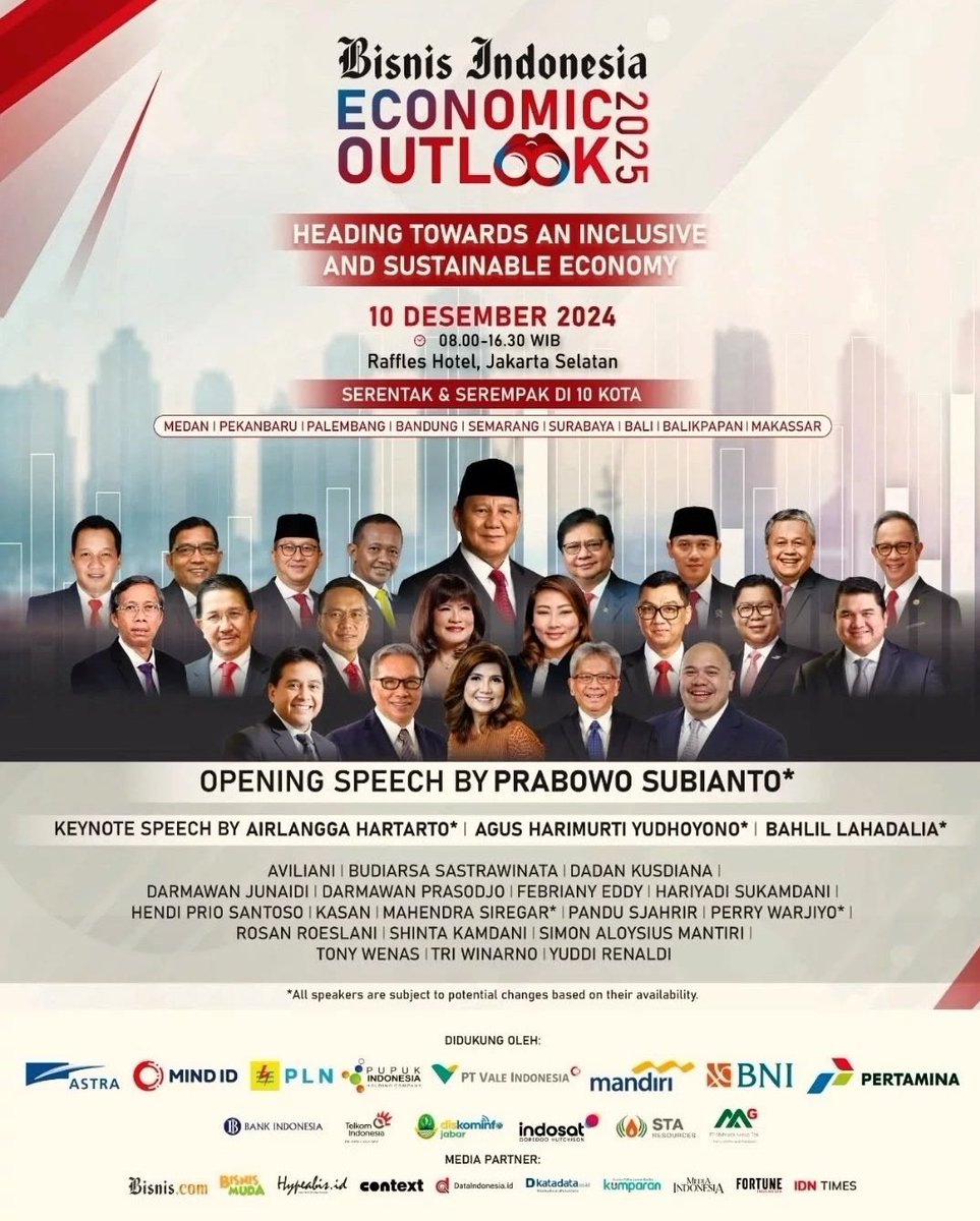 Halo sobat Bisnis!

Bisnis Indonesia bakal helat Bisnis Indonesia Economic Outlook 2025. Kegiatan ini akan berlangsung serentak di Jakarta dan jaringan kantor perwakilan Bisnis Indonesia di seluruh Indonesia, pada Selasa, 10 Des 2024.

Segera daftar di:  lnk.bio/bisniscomjatim