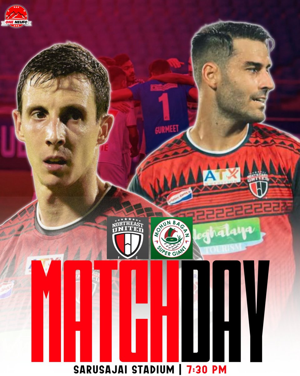 _oneneufc's tweet image. READY FOR AN THRILLING NIGHT OF FOOTBALL!⚽🔥
HIGHLANDERS takes on MARINERS on 07:30 PM at IGAS, GUWAHATI!🏟️ 
COME ON HIGHLANDERS🔥
LET&apos;S FOOTBALL 🔴
#NEUFC #NORTHEASUNITEDFC #MOHUNBAGANSG #ISL #INDIANFOOTBALL #ONENEUFC