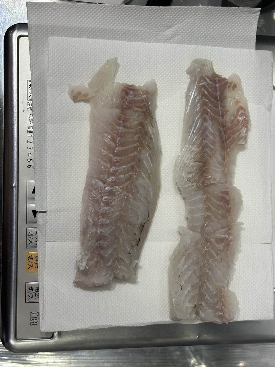 310_yyy's tweet photo. 大黒で釣ったシーバスを風呂場で100均の包丁使って分解してムニエルにした図 https://t.co/YlW9N9uiHO