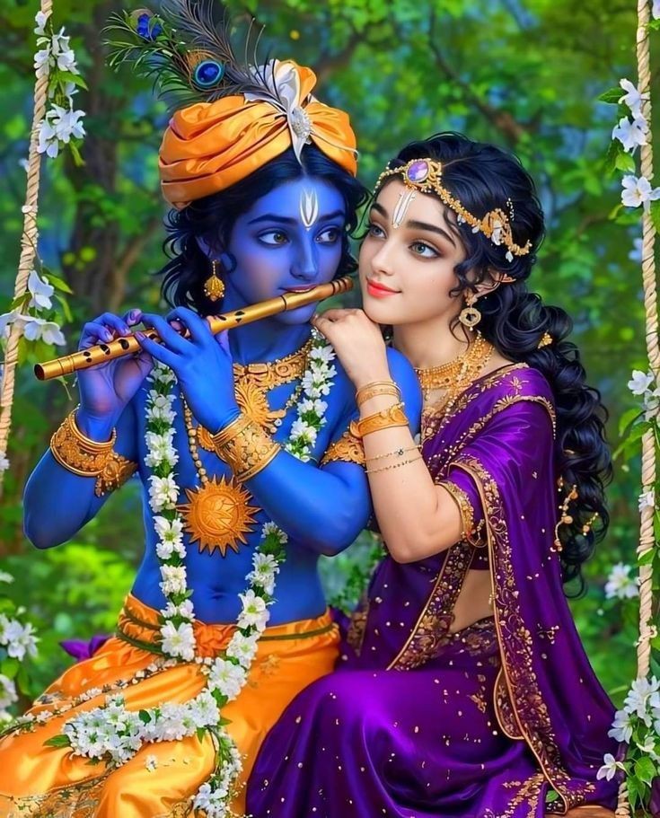 राधा की चाहत है कृष्ण,  
उसके दिल की विरासत है कृष्ण.. ।।
चाहे कितना भी रास रचा लें,  
फिर भी दिल के पास है कृष्ण।।

राधे राधे जय श्री कृष्णा 🙏🪷💐