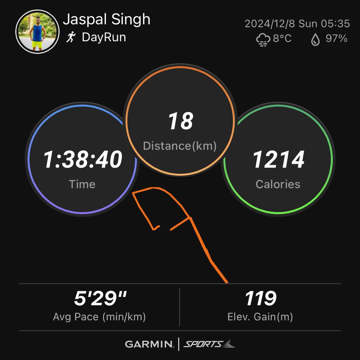 jaspalsinghjas's tweet photo. Last long run ๐โโ๏ธ before #TSK25 @tsw25k ... Tapering week has begun. #running #TSW25k https://t.co/qKnValJIkN