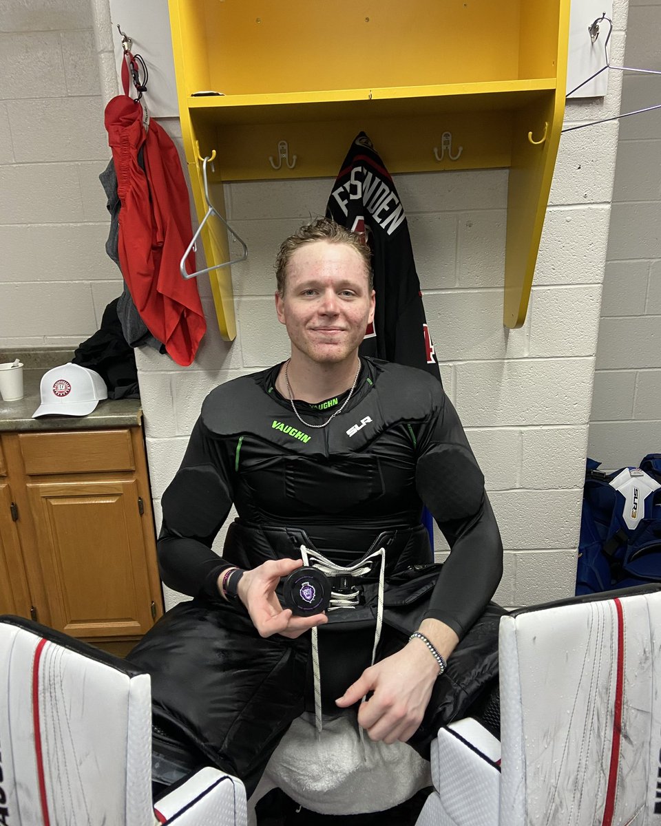 ECHLThunder's tweet photo. What a night for @fezzie41 ⚡️

40 saves and the win in his professional debut! https://t.co/8qdneLMpOp