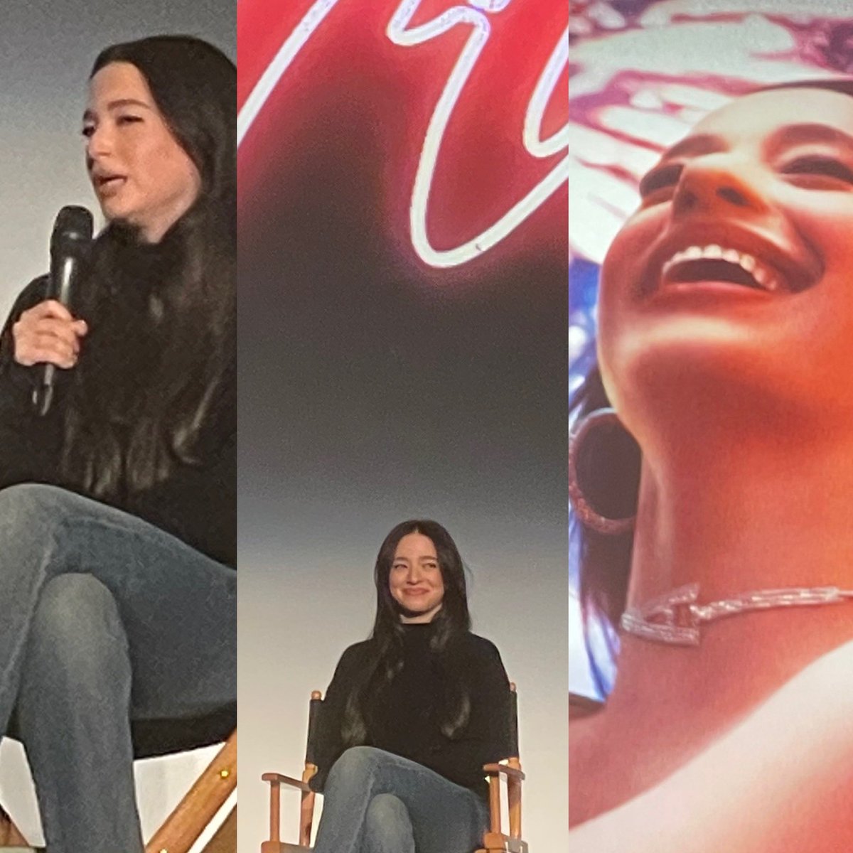 cleverality's tweet image. What a treat to attend WGA’s screening of Sean Baker’s Palm D’or winning ‘ANORA’, and to hear from the film’s star Mikey Madison. The film is extraordinary, reminiscent of the best of Beineix and Carax. Madison is excellent in it, and speaks beautifully about her work.