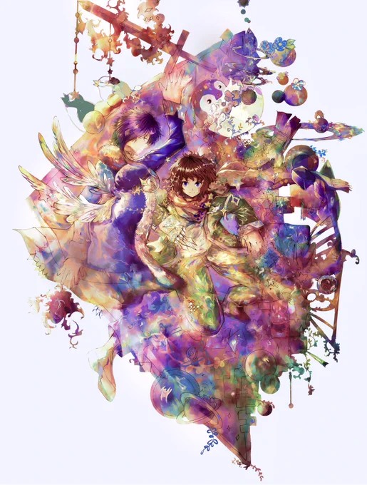 やっぱりキャラクターイラストも載せたいなぁ…ことで、報告がありますきらぼしアート第8回デジタルアート賞を頂きましたやったぁぜぇ#イラスト 