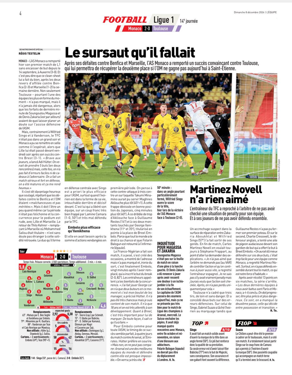 LudoLamoureux's tweet photo. #MONTOU #ligue1mcdo #J14 #lequipe #asm #monaco #daghemunegu https://t.co/jP1LlY82jZ