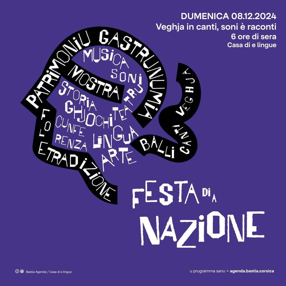 Bona festa di a Nazione è di l’Immaculata Cuncezziò à tutti i Corsi !

À truvacci sta sera in Casa di e Lingue per una veghja in canti, soni è raconti.