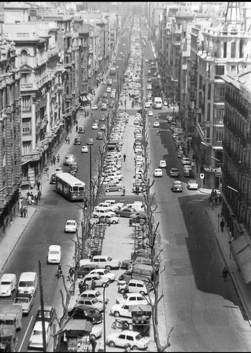 Vista de la calle Príncipe de Vergara de Madrid en 1964.