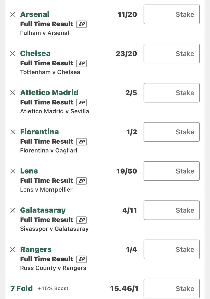 Highvaluepunts's tweet image. TODAYS 15 WIN FOLD🚂
Odds 15/1✍️

💸5 people get £25 each if this wins💸

❤️YOU MUST LIKE AND RETWEET❤️