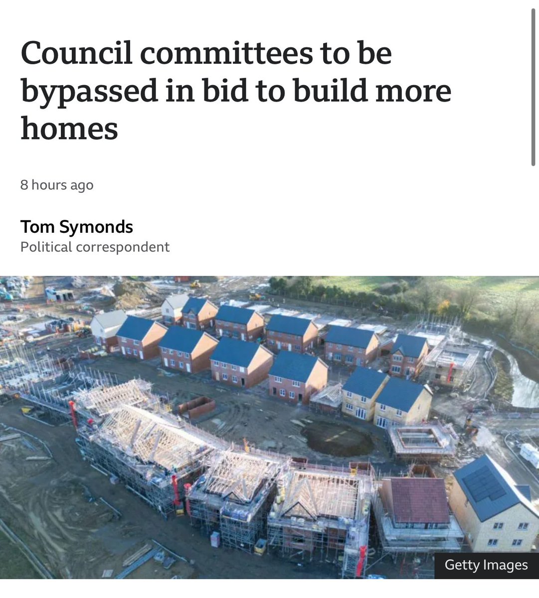 yimbyalliance's tweet photo. NEW:  planning applications that comply with the local development plan will bypass planning committees and be decided by officers to speed up building!

Deputy PM Angela Rayner said the current planning process is acting like a "drag anchor" on more housing. https://t.co/LHtXWfY2cY