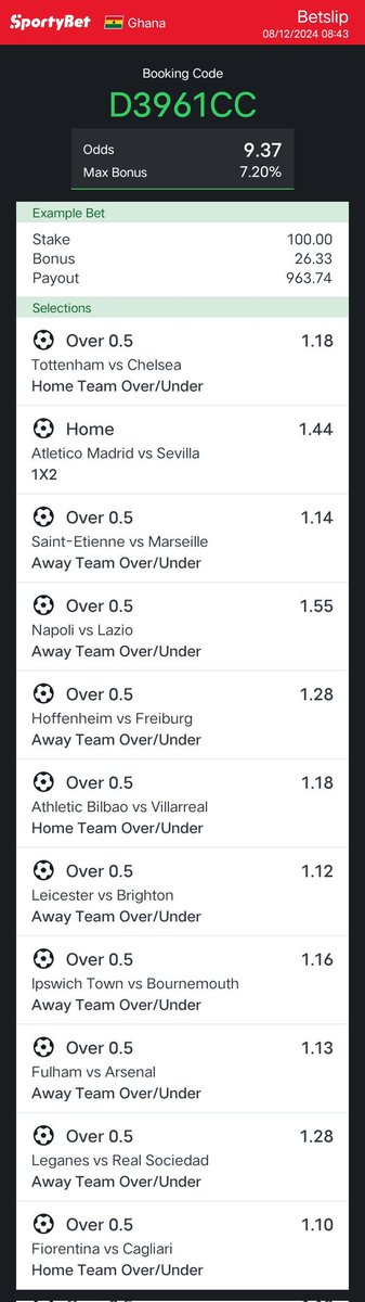 dramani62583's tweet photo. Hey check out the bet I just placed on Sportybet! https://t.co/NgTBaQ5lDs https://t.co/UxTGUGPEVo