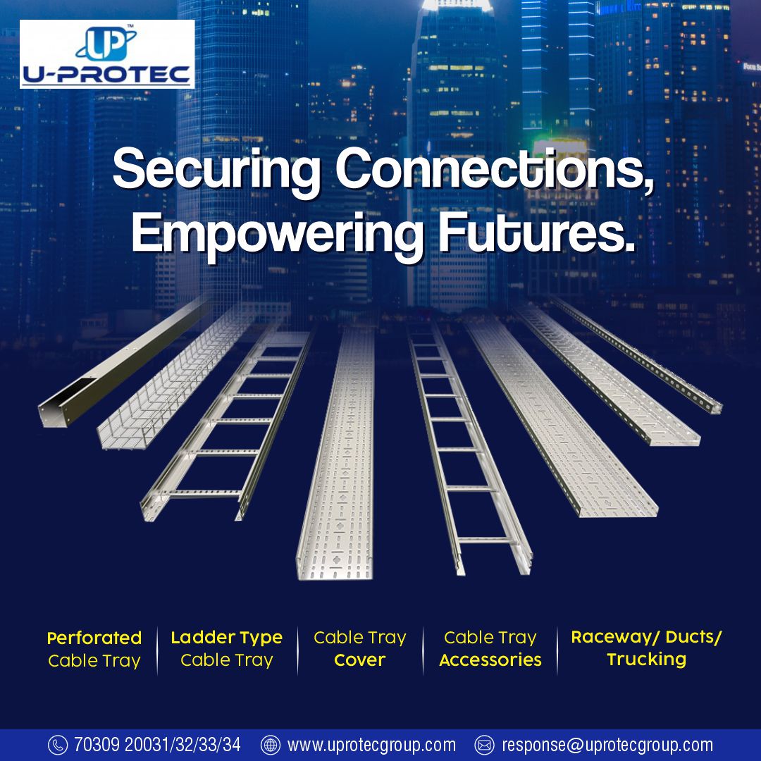 uprotecearthing's tweet photo. Strong, durable, and built to last! 💪 U-Protec cable trays provide efficient cable management for industrial setups. 🌟 Upgrade your systems with the best in the business. #CableTrayManagement #InfrastructureSolutions #ElectricalEfficiency #ProjectManagement https://t.co/3fNiFUhcqJ