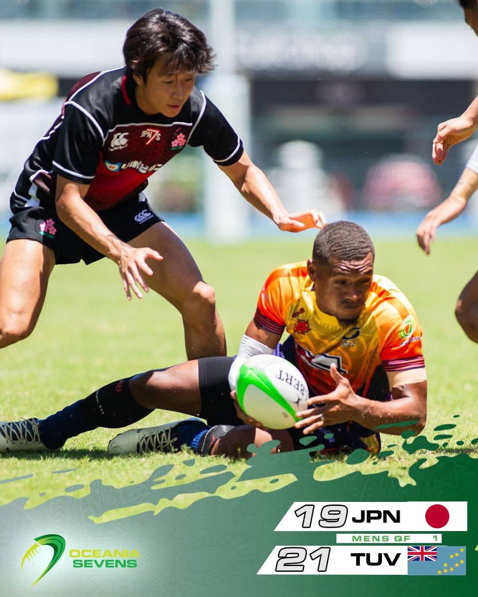 Well, Japan were certainly delivered a STING.. 
🇯🇵 19
🇹🇻 21

To mark this historic moment:

WIN a TUVALU 2024 Oceana 7’s game-day jersey! 

• Repost 
• Like
• Comment with your size
