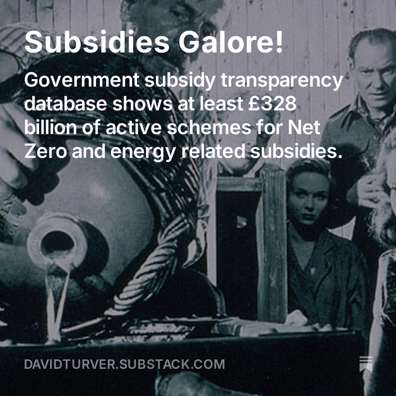 7Kiwi's tweet image. Not too long ago, the Government launched the Subsidy Control Transparency Database. Last week it was updated with figures from renewables auction AR6. I counted £328bn of energy/Net Zero subsidies. Where is all the money going? A thread 🧵(1/n)
