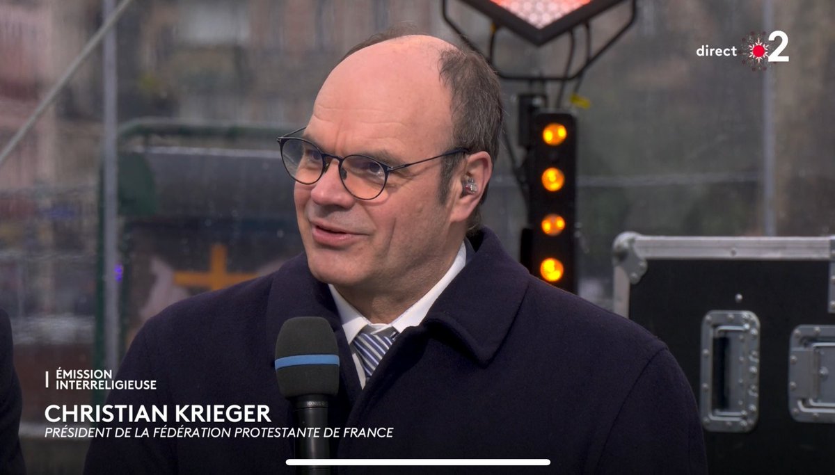 Stauffacher Jean-Raymond (@stauffacherjr) on Twitter photo Le président <a href="/ChrKrieger/">Christian Krieger</a> intervient ce matin dans le cadre de l’émission spéciale autour le réouverture de Notre Dame sur France2 avec les responsables des cultes <a href="/Mgr_EMB/">Mgr Eric de Moulins-Beaufort</a> <a href="/HaimKorsia/">Haïm Korsia</a> <a href="/chemshafiz/">Hafiz Chems-eddine</a> <a href="/FPFCom/">Fédération protestante de France (FPF)</a> Le président <a href="/ChrKrieger/">Christian Krieger</a> intervient ce matin dans le cadre de l’émission spéciale autour le réouverture de Notre Dame sur France2 avec les responsables des cultes <a href="/Mgr_EMB/">Mgr Eric de Moulins-Beaufort</a> <a href="/HaimKorsia/">Haïm Korsia</a> <a href="/chemshafiz/">Hafiz Chems-eddine</a> <a href="/FPFCom/">Fédération protestante de France (FPF)</a>