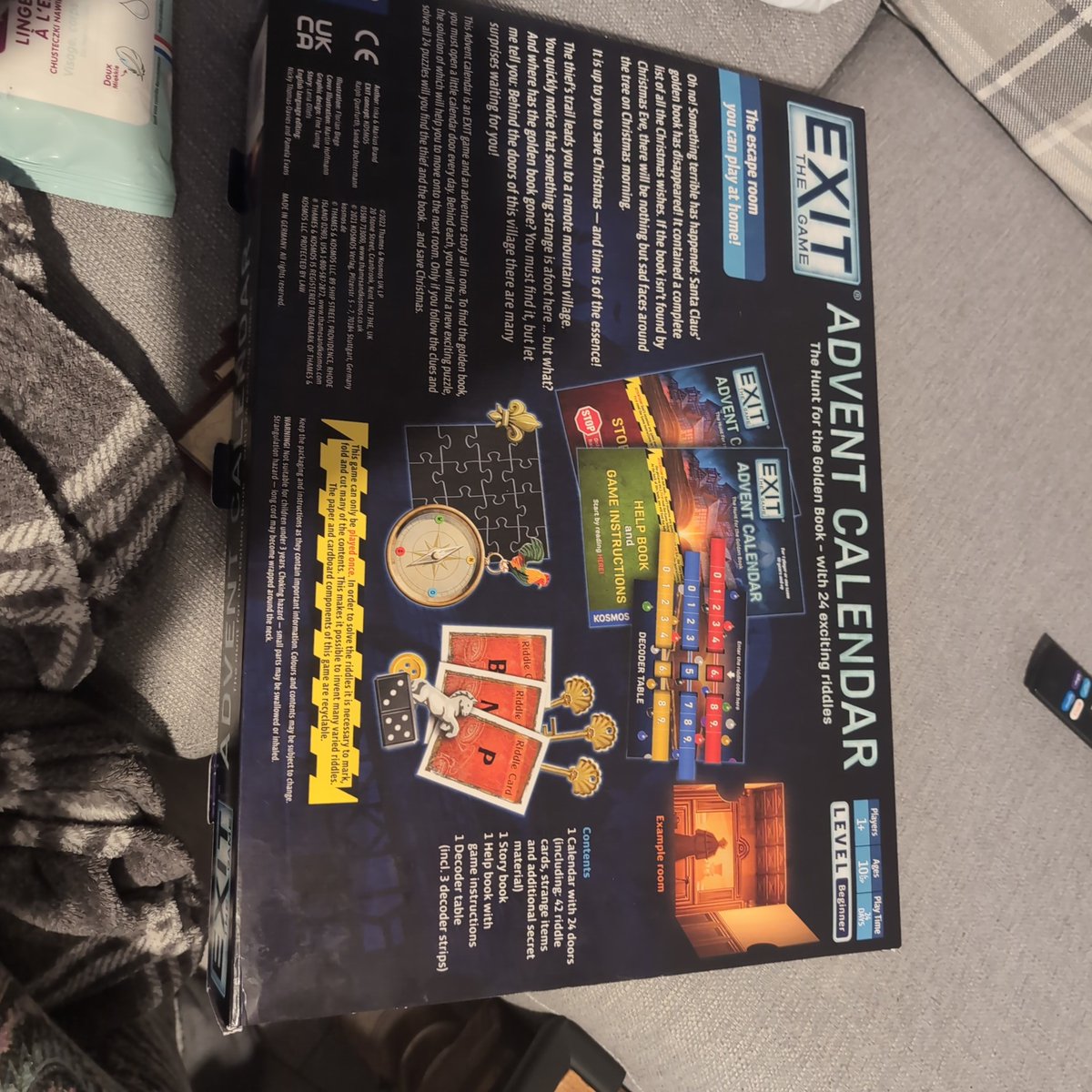 chloekeller's tweet photo. @KosmosGamesUK Got the advent this year and obviously doing the 8th today, had to Google because it was driving me mad than even by reading all the clue and solutions I still couldn't find that golden star, guess I've got the wrong box as no QR code nor star on that one :( https://t.co/azRdN1tjU3