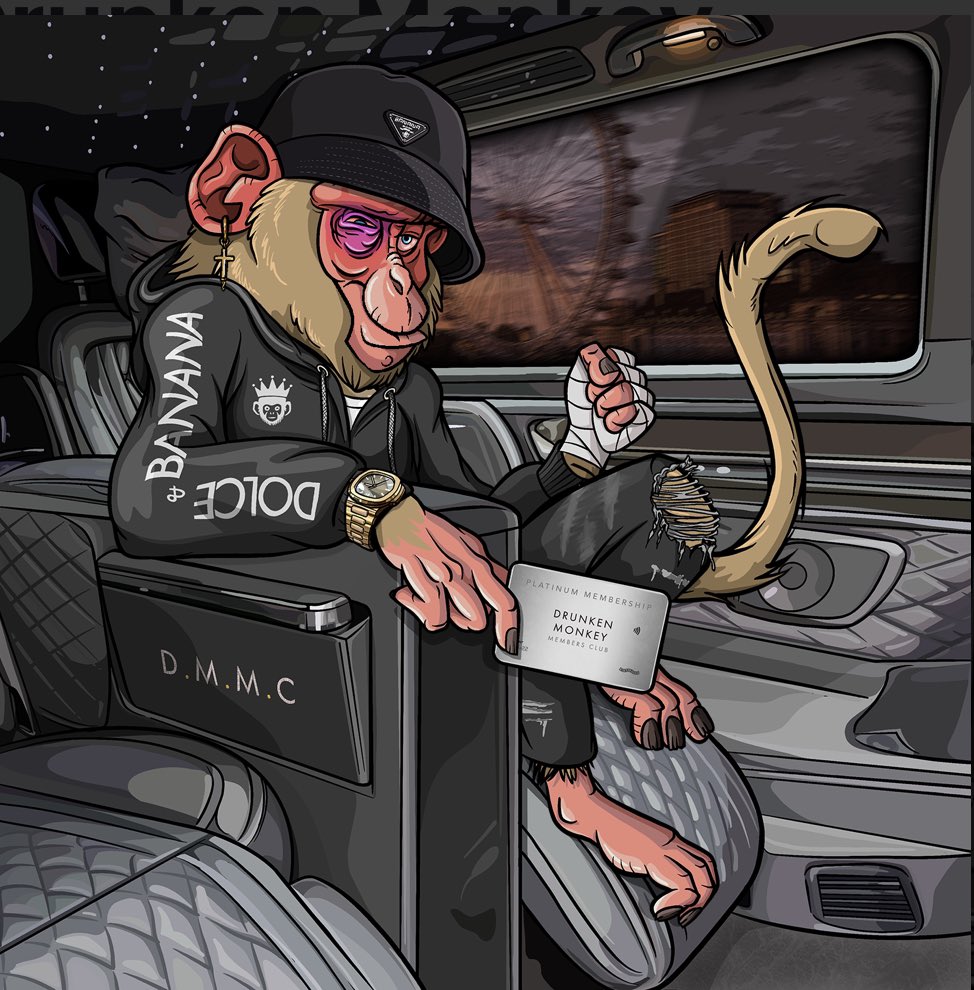 <a href="/DrunkenMonkey/">Drunken Monkey Members Club 🌴🌎💫</a> is representing everything that is positive and utility focused in the #crypto space. 

Be early (and a very wise investor) and aquire a digital membership on <a href="/MagicEden/">Magic Eden 🪄</a> via 👉🏼 magiceden.io/collections/et…

Current floor:
⭐️ 0.50 $ETH
💎 2.20 $ETH
🪙 9.25 $ETH

Or reach