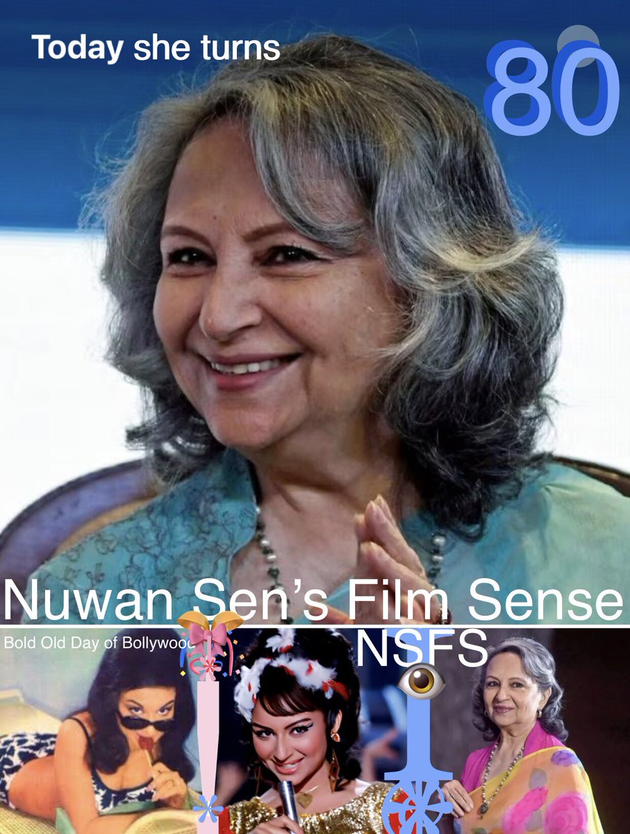 Nuwansenfilmsen's tweet photo. #HappyBirthdaySharmilaTagore🌺A very Happy #80thBirthday to this versatile star from #the60s& #70s❣️From her iconic/controversial bikini shoot of66’(#YearSextySex)to #Commercial #BollywoodBlockbusters to #BengaliArtHouse #Cinematic marvels& #IndianEnglishMovies,she’s done it all! https://t.co/RKElFFuWBn