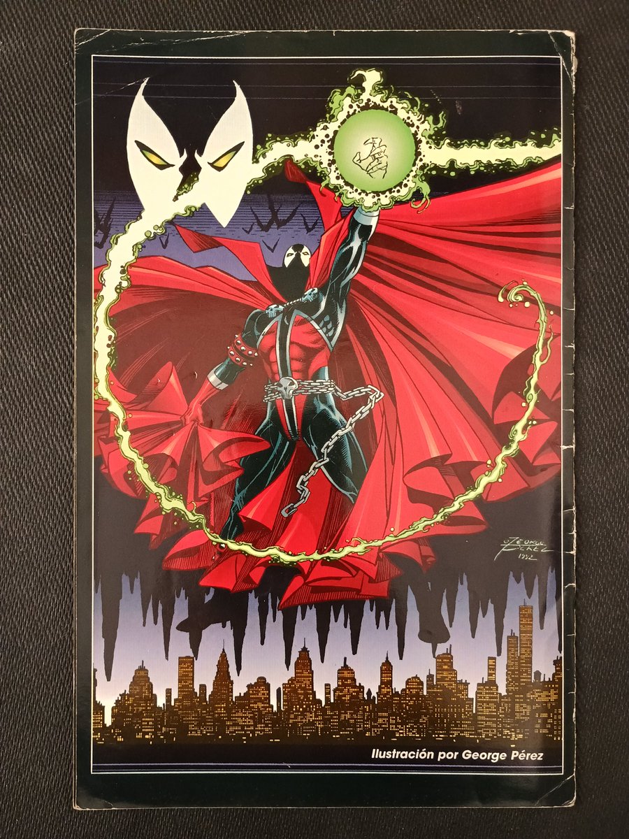 HotKeyComics's tweet photo. 1997 Mexico convention VIP ticket holder only exclusive with George Perez back cover art and centerfold poster! #comics #comicbooks #foreigncomics #Spawn #georgeperez https://t.co/gbrhZeToN7
