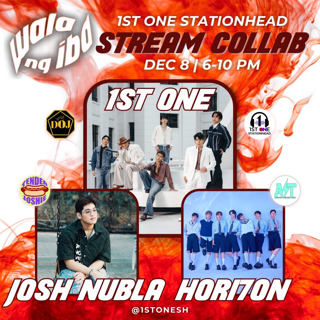 WALA NG IBA Streaming Collab Day 3 with <a href="/TenderJoshieOfc/">Tender Joshies | JOSH NUBLA</a> &amp; <a href="/H7NAVASTofc/">ANCHORS VOTING AND STREAMING TEAM</a>

DEC 8, 6-10PM
stationhead.com/foronestation

WALA NG IBA RELEASE
<a href="/1stoneOfficial/">1ST ONE</a> #1stOne #1stOne_WalaNgIba
#1stOneOnStationhead