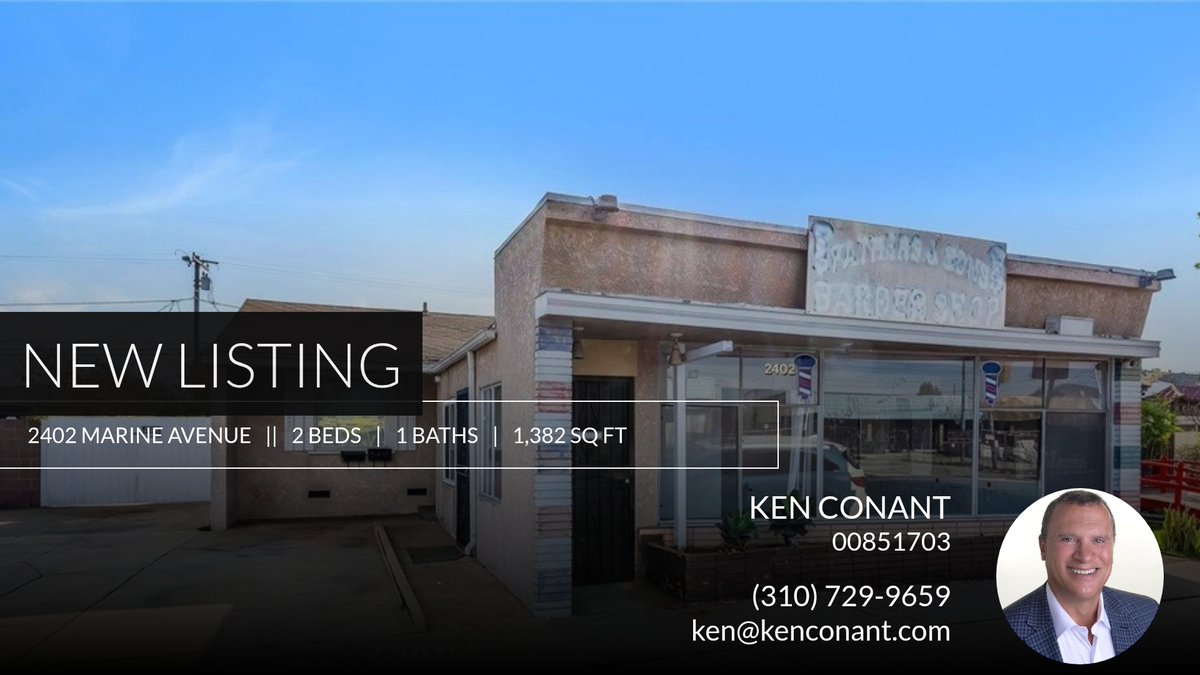 ConantKen's tweet photo. 📍 New Listing 📍 Take a look at this fantastic new property that just hit the market located at 2402 Marine Avenue in Gardena. Reach out here or at (310) 729-9659 for more information https://t.co/vve1XfYYXN https://t.co/mrxJyeUy5v