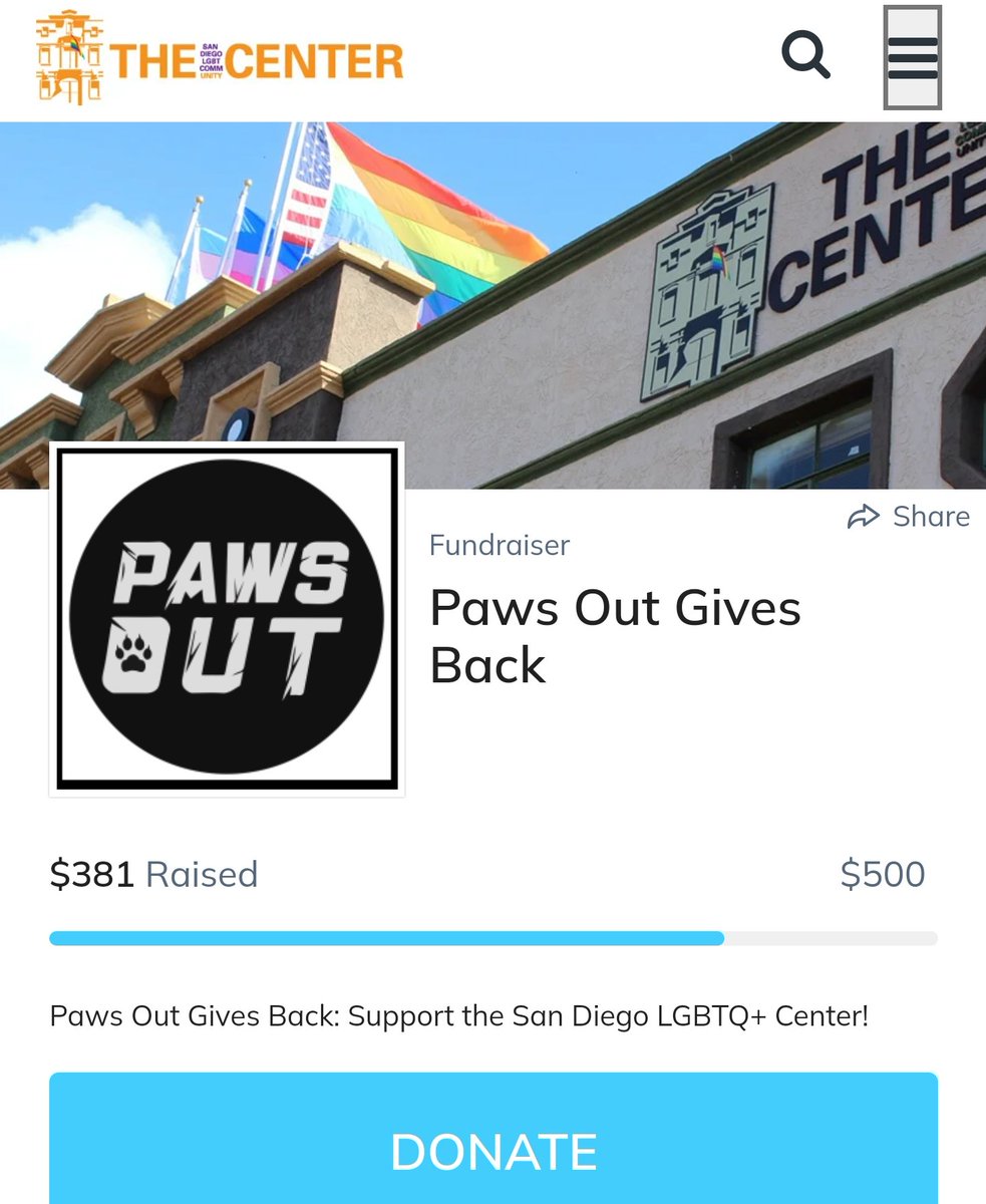 We’ve raised $381 for the San Diego LGBTQ+ Center! 🎉 We’re so close to hitting our $500 goal!

This fundraiser runs until the end of December, so there’s still time to donate. Every extra dollar will go directly to support vital programs.

📲 Link in bio to donate!