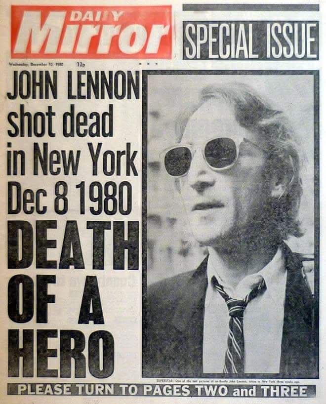 Classicbritcom's tweet photo. Remembering the late Musician, John Lennon, who passed away on this date in 1980 😇🙏 https://t.co/xiY0tE8cM8